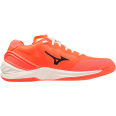 Orange - Woman Handball Shoes Mizuno Wave Stealth Neo - Neon Flame/Black/Bolt 2