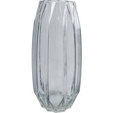 Turquoise Interior Details Leaf 30Cm Glass Vase