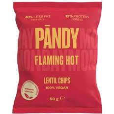 Hot 50 Pandy Lentil Chips Flaming Hot 50g 1pack