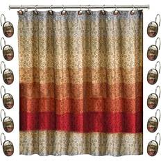 Casa Bathtub & Shower Accessories Casa 13pc Miramar Bathroom Shower Curtain Set