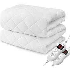 MATBEBY Heated Pad King Pad Mattress Cover White