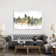 Ophelia & Co Jackson Mi Skyline Painting Framed Art