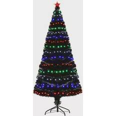 Homcom 6 ft. Prelit Artificial with Colored Christmas Tree 72"