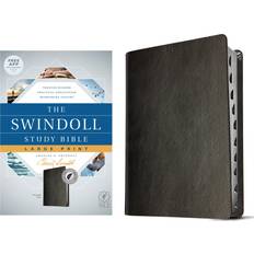 Books The Swindoll Study Bible NLT, Large Print Leather Fine Binding