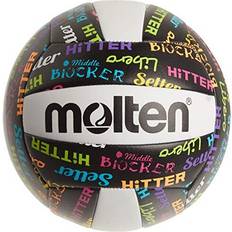 Molten Volleyball Positions Recreational Volleyball, Black/Neon Colors, Official, MS500-VBP