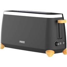 Long Slot Toaster Black Wood