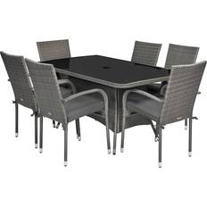 Royalcraft Malaga Patio Dining Set, 1 Table incl. 6 Chairs