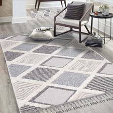 Carpet City Valencia Gulvtæppe 200 x 290 cm Grå-blå/creme Beige