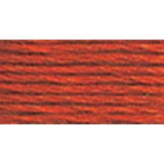 Yarn & Needlework Supplies DMC Dark Burnt Orange Pearl Cotton Skein Size 5 27.3yd