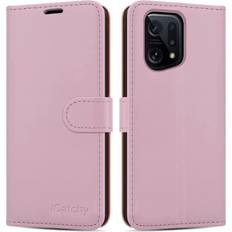 iCatchy Rose Gold For OPPO Find X5 5G Phone Wallet Book Leather Case Not/Specified