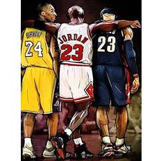 Pinturas de Diamantes Basketball Stars Diamond Painting Kit 5D Full Round