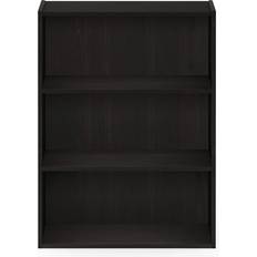 Furinno Book Shelves Furinno Bookcase with Storage Espresso Book Shelf 31.5"