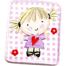 Lila DIY Minerva Patch Motif Girl Lilac each