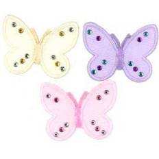 White DIY Minerva Butterfly Patch Motif Cream each