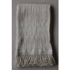 Mimou Hemtextil Mimou Sängpläd Nagano Fajansvit Filt Natur