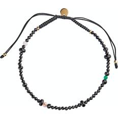 Stine A Lissé Bracelet Black Dream Colors with Black Ribbon Armband Black