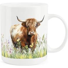 Purely Home Standing Cow Highland Cow Farmyard Tea/Coffee Mug