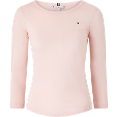 Tommy Hilfiger XXL Bluser Tommy Hilfiger Top 1985 Slim Slub Open-nk 3/4 Slv Rosa