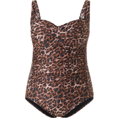 Beige Badedrakter Zizzi Badedrakt sZagreb Sp Swimsuit Beige