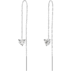 Edblad La Collina Chain Earrings Steel - Silver/Transparent