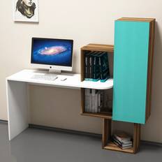 Turquoise Writing Desks Ebern Designs Loucks Computer Writing Desk