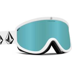 Volcom Footprints Matte White Stone Ice Chrome Dark Grey Goggles Matte White Stone