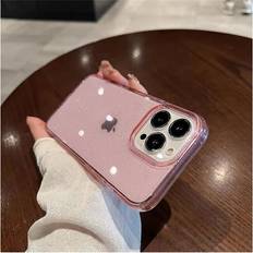 DIAO For iphone 14Plus, Black Luxury Bling Glitter Clear Case For iPhone 14 Pro Max 13 12 Plus 2023 MiNi Shockproof Transparent Soft Cover