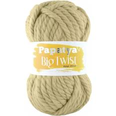 Yarn & Needlework Supplies Papatya Beige 9230 Big Twist Mega Chunky Yarn Acrylic & Wool 200g