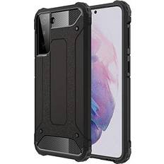 Mobile Phone Accessories TechGear Galaxy S21 Plus Tough Armoured Case ShockProof, Rugged, Sturdy, Heavy Duty Protective Impact Case Cover Designed for Samsung Galaxy S21