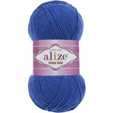 Yarn & Needlework Supplies Alize 55% cotton 45% Acrylic cotton gold Yarn 1 SkeinBall 100 gr 360 yds 141-Royal Blue