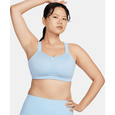 NIKE Alpha gepolsterter, verstellbarer Sport-BH mit starkem Halt für Damen Blau C-E