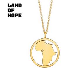 Nordahl Jewellery Charms & Vedhæng Nordahl Jewellery Nordahl's AFRICA vedhæng med kæde forgyldt sølv