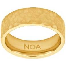 Son Of Noa Ringe Son Of Noa Stål Ring IP Gold Hamret