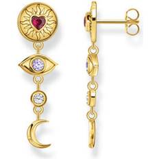 Korund Øreringe Thomas Sabo Cosmic Talisman Drop Earrings, Gold