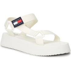 Tommy Jeans Cleat Flatform Badge Sandals ECRU