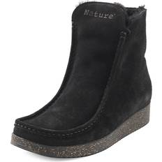 Nanna Suede Støvle, Sort