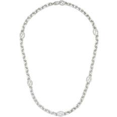 Gucci Necklaces Gucci Men's Sterling Silver Interlocking Link Necklace