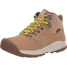 Keen Suede Hiking Shoes Keen Explorer Waterproof Mid Hiking Boots - Beige/Yellow