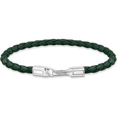 Thomas Sabo Braided Bracelet - Silver/Green