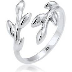 Natural Rings Elli Ring Olivenblatt Zweig Natur 925 Silber