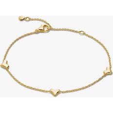 Monica Vinader Gold Bracelets Monica Vinader Heart Chain Bracelet