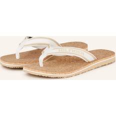 Tommy Hilfiger Damen Flip-Flops Tommy Hilfiger Zehentrenner WEISS/ GOLD