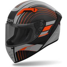 Motorcycle Equipment Airoh Connor Achieve Helm, schwarz-grau-orange, Größe