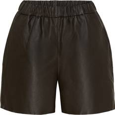 Leather shorts