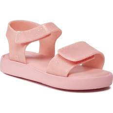 Melissa Mini Girls Pink Glitter Sandals Pink