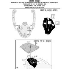 Motorradzubehör Givi Monolock Top case holder SR, Motorcycle-specific luggage, SR5611