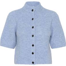 Gestuz Alphagz SS Short Cardigan Illution Blue Melange