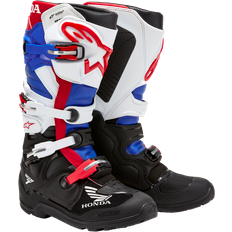 Alpinestars Crossstøvler Honda Tech Enduro Drystar, Sort/Hvid/Blå/Lysrød