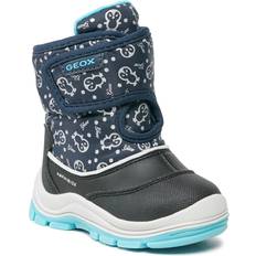 Blau Booties Geox Baby-Mädchen FLANFIL Girl ABX Ankle Boot, Navy/Turquoise