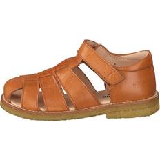 Angulus Children's Shoes Angulus Fisherman Sandal With Velcro Cognac - Naranja